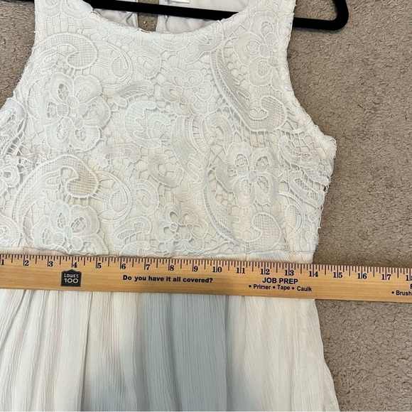 Cracker Barrel Maxi Dress womens small sleeveless lace overlay lined - Picture 8 of 8